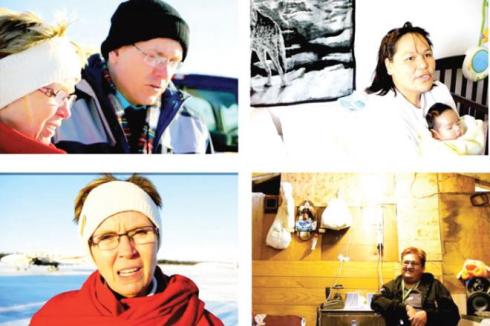 Into Attawapiskat: NDP interim leader Nycole Turmel and NDP MP Charlie Angus went to Attawapiskat last Tuesday to document how some residents are living in squalid poverty, unheated tents, and overcrowded and substandard housing. Ottawa is scrambling to deal with the crisis, but Mr. Angus said it’s the tip of the iceberg in northern Canada. SCREENSHOTS COURTESY NDP MP CHARLIE ANGUS